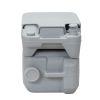 Portable Toilet With 5.3 Gallon Waste Tank and Carry Bag, Porta Potty for RV Boat Camping, Gray