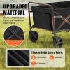 VEVOR Collapsible Folding Wagon, 2 cu.ft Beach Wagon Cart with All-Terrain 5in Wheels