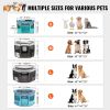 VEVOR Foldable Pet Playpen, 36 inch Portable Dog Playpen, Crate Kennel for Puppy, Dog, Cat, Premium Waterproof 600D Oxford Cloth, Removable Zipper