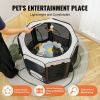 VEVOR Foldable Pet Playpen, 36 inch Portable Dog Playpen, Crate Kennel for Puppy, Dog, Cat, Premium Waterproof 600D Oxford Cloth, Removable Zipper